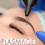 Plasmage treatment for upper eyelids