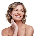 Women's face suitable for Sculptra